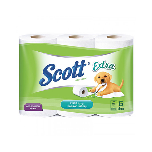 Scott Extra SCOTT EXTRA TOILET TISSUE NATURAL CLEAN 6 ROLLS (TOILET PAPER) - AEON2 ...