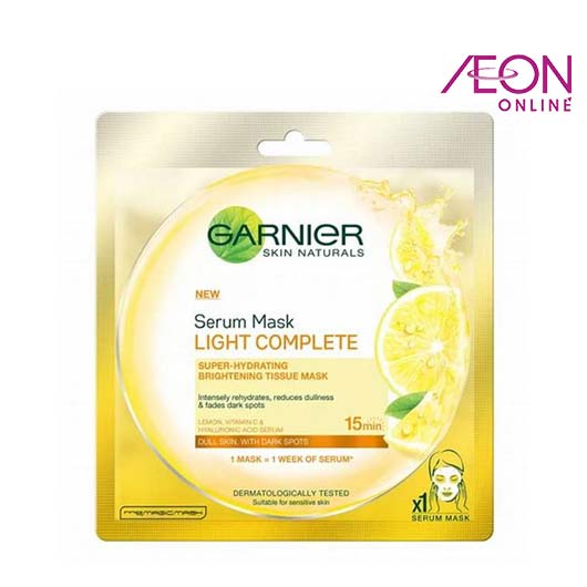 GARNIER GSN LIGHT INTENSIVE 3 IN 1 MASK 1PC