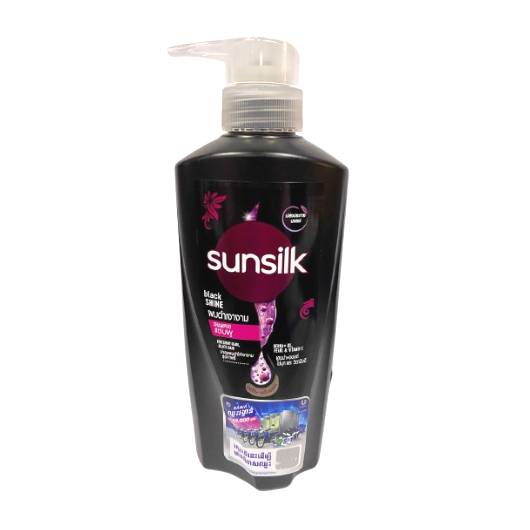 SUNSILK SHAMPOO BLACK SHINE OC 12X370ML