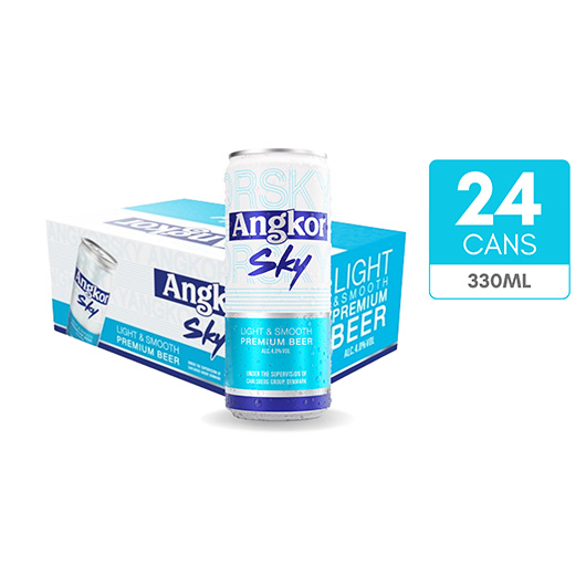 ANGKOR SKY SLEEK CAN 330ML*24 (CASE)