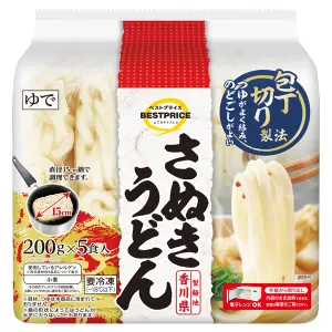 TVBP FROZEN SANUKI UDON NOODLES 200 G X 5