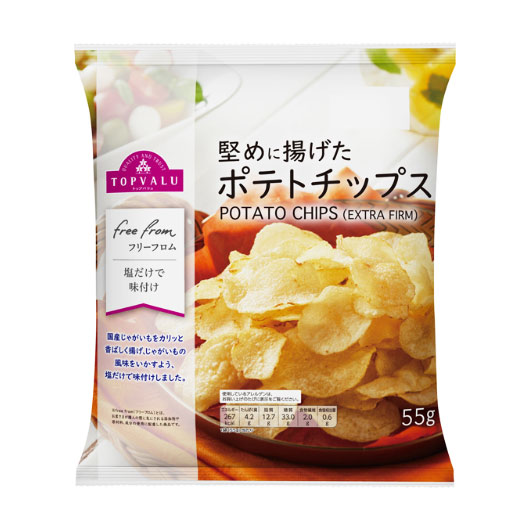 TVGE FREE-FROM CRISPY POTATO CHIPS 55 G